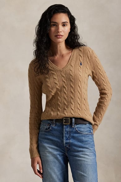 ΠΛΕΚΤΟ V POLO RALPH LAUREN - Medium Beige